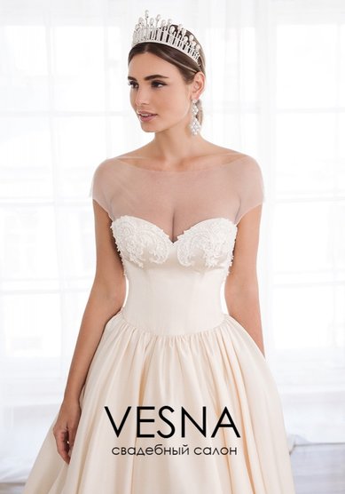 Свадебное платье Борели-V64930 - Свадебный салон Vesna