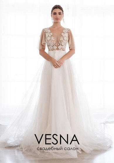 Свадебное платье Жиль-V64934 - Свадебный салон Vesna