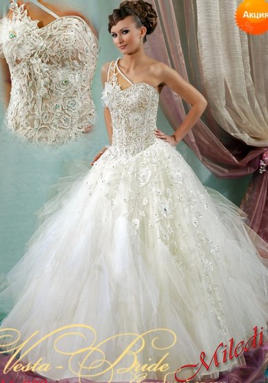 Свадебное платье 16-008-V31874 - Свадебный салон VESTA-BRIDE