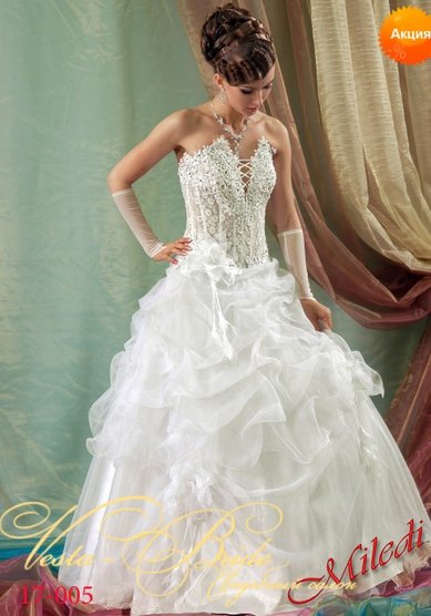 Свадебное платье 17-005-V31876 - Свадебный салон VESTA-BRIDE