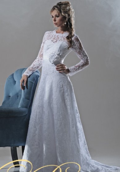 Свадебное платье 28-0017(1)-V31910 - Свадебный салон VESTA-BRIDE