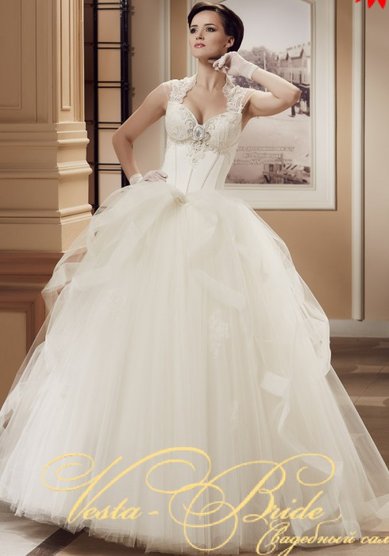 Свадебное платье Angelica-V31922 - Свадебный салон VESTA-BRIDE