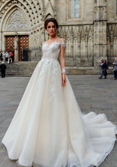 Свадебное платье Nelson-O34703 - Свадебный салон One love