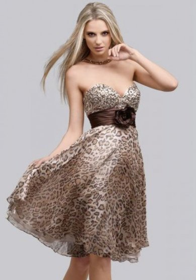 Вечернее платье леопард-Б35869 - Свадебный салон Белая Роза