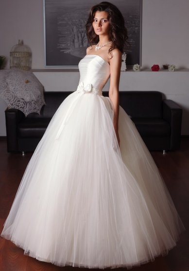 Свадебное платье Мелани (фатин)-A36181 - Свадебный салон ALEDA (Гороховая 64)