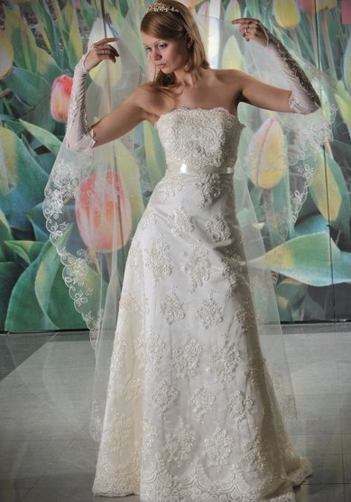 Свадебное платье А-1307 (Натали)-D37299 - Свадебный салон Dio Della