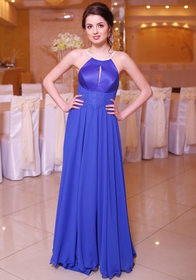 Вечернее платье Электрик-A41481 - Свадебный салон ALEDA (Гороховая 64)