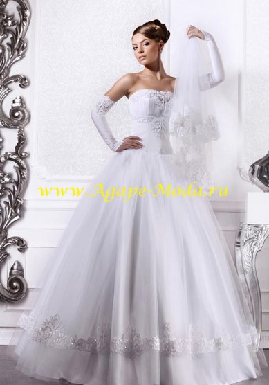 Свадебное платье Драгоценность люкс-A43561 - Свадебный салон Agape