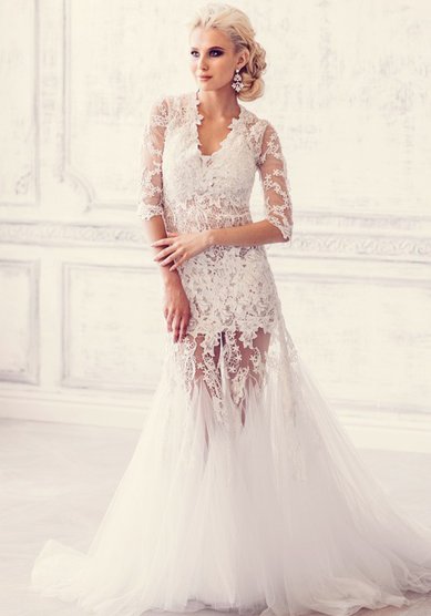 Свадебное платье Марсилья-V44939 - Свадебный салон Vesna