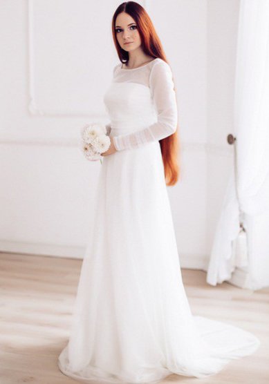 Свадебное платье Севидель-V45005 - Свадебный салон Vesna