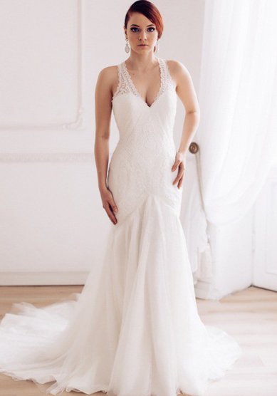 Свадебное платье Эсоланж-V45010 - Свадебный салон Vesna