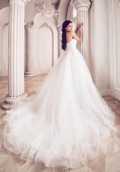 Свадебное платье Елизавета-V46077 - Свадебный салон Vesna