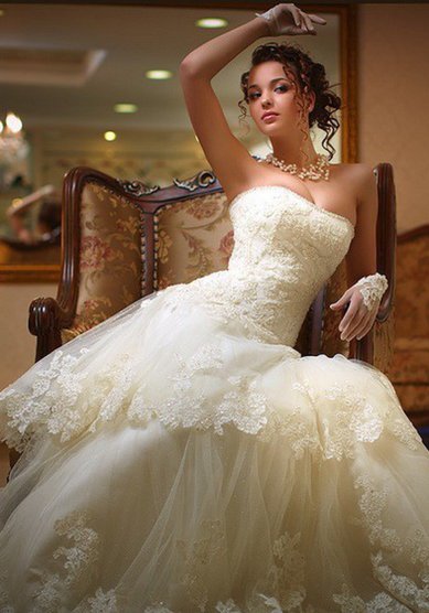 Свадебное платье Анита-A47943 - Свадебный салон ALEDA (Гороховая 64)