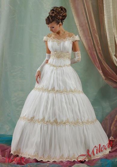 Свадебное платье 16-015-V48766 - Свадебный салон VESTA-BRIDE