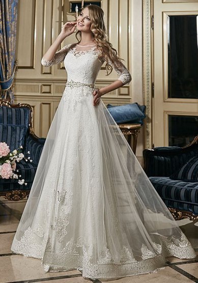 Свадебное платье Selesta-A50945 - Свадебный салон ALEDA (Гороховая 64)