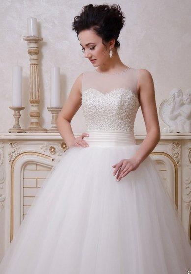 Свадебное платье Жемчуг-A52488 - Свадебный салон ALEDA (Гороховая 64)