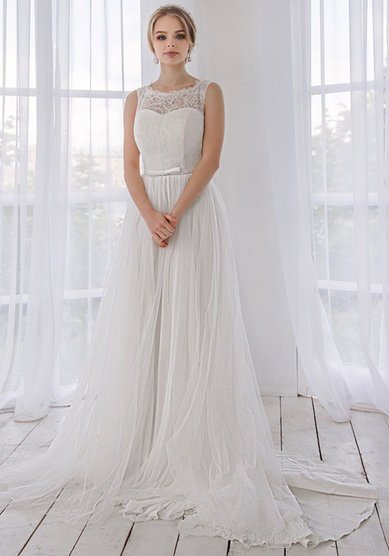 Свадебное платье Мириам Люкс-V52516 - Свадебный салон Vesna