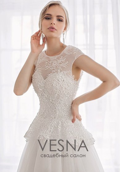 Свадебное платье Эльза Лайт-V52569 - Свадебный салон Vesna