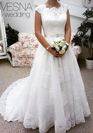 Свадебное платье Ингрид-V54779 - Свадебный салон Vesna