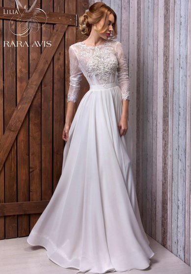 Свадебное платье Лилия-E55718 - Свадебный салон Ex Miss