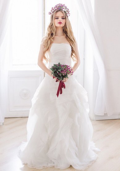 Свадебное платье Жадэ-V56092 - Свадебный салон Vesna