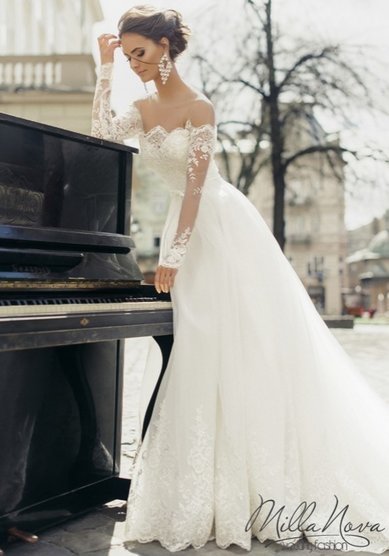 Свадебное платье Barcelona-12058-J59431 - Свадебный салон Jully Bride