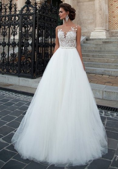 Свадебное платье Chelsi-12062-J59435 - Свадебный салон Jully Bride