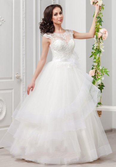 Свадебное платье 16-183-V59883 - Свадебный салон VESTA-BRIDE