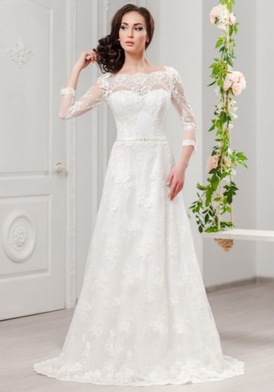 Свадебное платье Азалия-л/п-V59884 - Свадебный салон VESTA-BRIDE