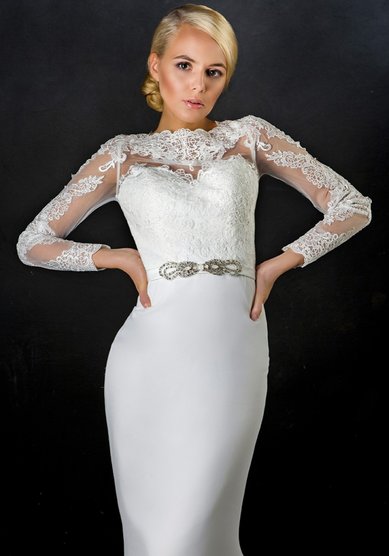 Свадебное платье Барса (82W04202)-A62103 - Свадебный салон ALEDA (Гороховая 64)