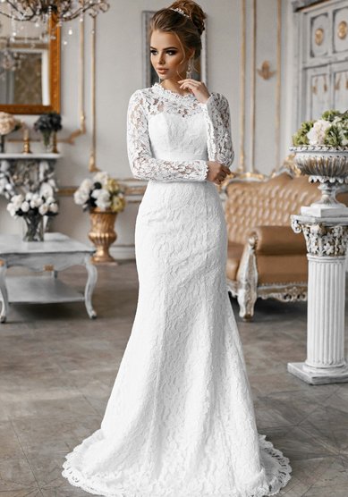 Свадебное платье Veronika-M63508 - Свадебный салон Milano Vera