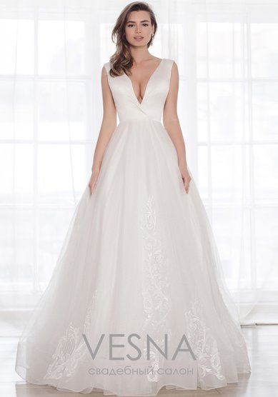 Свадебное платье Одри Люкс-V64726 - Свадебный салон Vesna