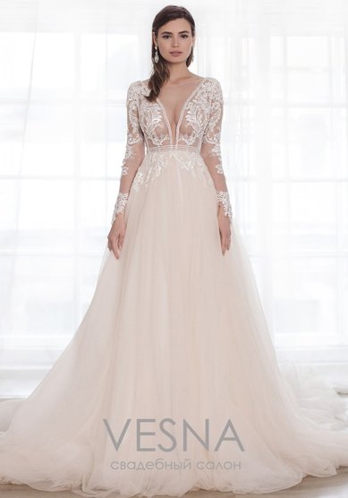 Свадебное платье Свадебное платье Эмия-V64727 - Свадебный салон Vesna