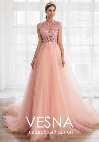 Вечернее платье Сиара Роуз-V64808 - Свадебный салон Vesna