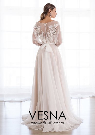 Свадебное платье Ильви Люкс-V64811 - Свадебный салон Vesna