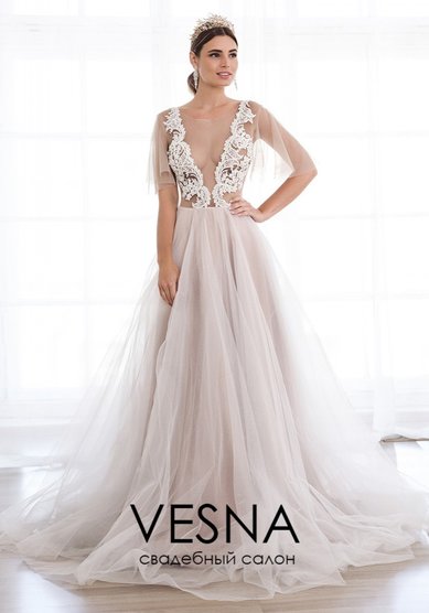 Свадебное платье Жанни-V64927 - Свадебный салон Vesna