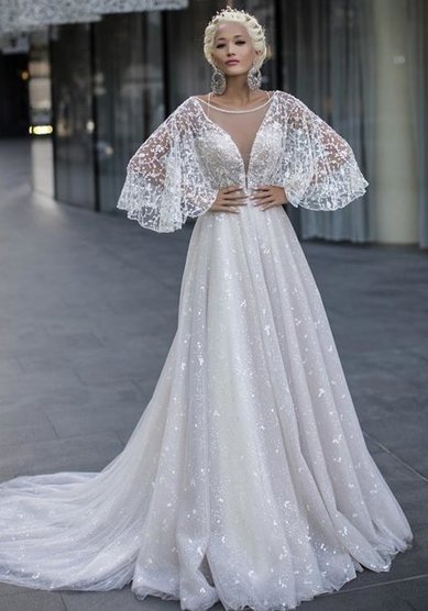 Свадебное платье Glowing Feranium Daria Karlozi-M66829 - Свадебный салон Milano Vera