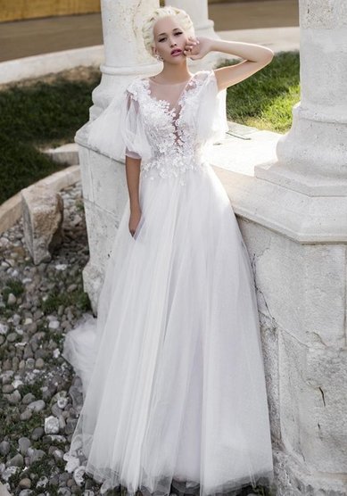 Свадебное платье Aerial Alstroemia Daria Karloz-M66831 - Свадебный салон Milano Vera