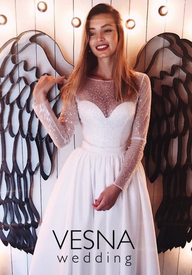 Свадебное платье Элли-V67095 - Свадебный салон Vesna