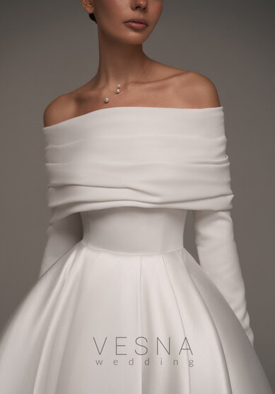 Свадебное платье Одри Вайт-V69797 - Свадебный салон Vesna