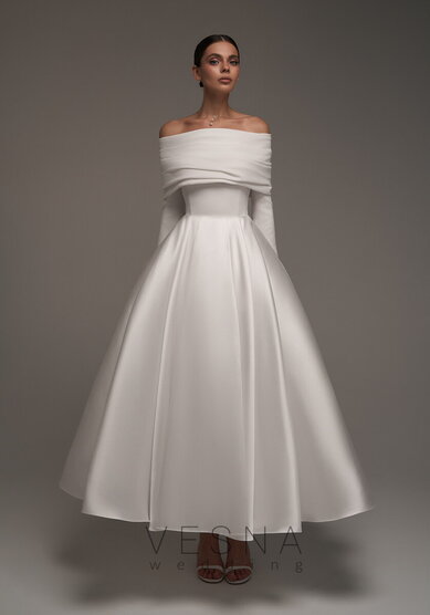 Свадебное платье Одри Вайт-V69797 - Свадебный салон Vesna