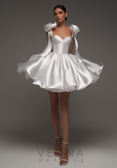 Свадебное платье Принцесс силк вайт-V69800 - Свадебный салон Vesna