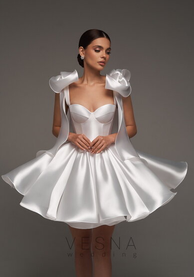 Свадебное платье Принцесс силк вайт-V69800 - Свадебный салон Vesna