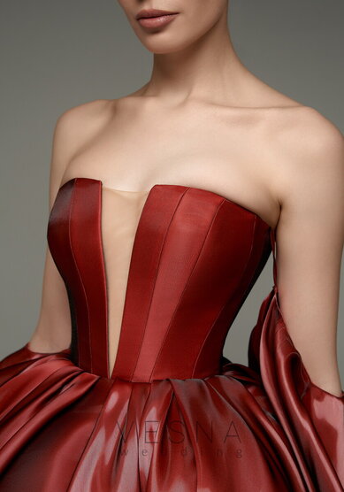 Вечернее платье Тильда Бордо-V69826 - Свадебный салон Vesna