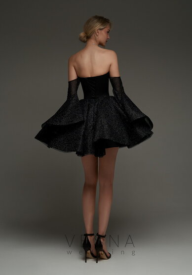 Вечернее платье Ханна нуар-V69846 - Свадебный салон Vesna