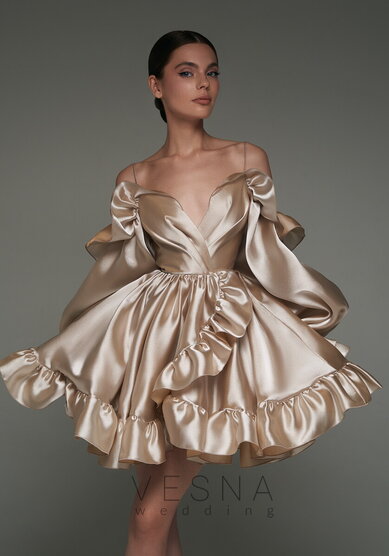 Вечернее платье Вейлан Нюд-V69854 - Свадебный салон Vesna