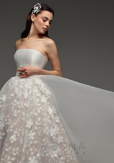 Свадебное платье Флора-V70042 - Свадебный салон Vesna