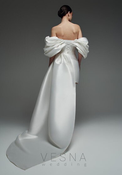 Свадебное платье Зендая Вайт + Хвост-V70230 - Свадебный салон Vesna