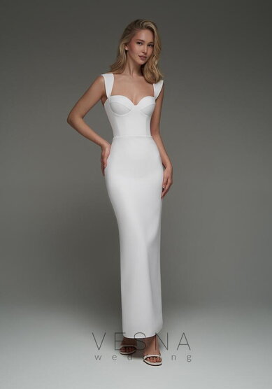 Свадебное платье Джейдис Вайт-V70253 - Свадебный салон Vesna