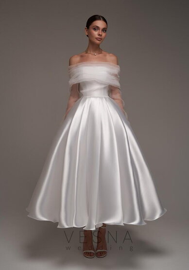 Свадебное платье Грейс Вайт + Вуаль-V70254 - Свадебный салон Vesna
